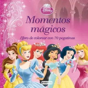 Cuaderno Para Colorear+Pegatinas Princesas Disney